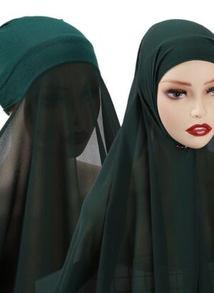 Hijab With Attached Cap