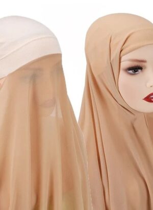 Hijab With Attached Cap (skin)